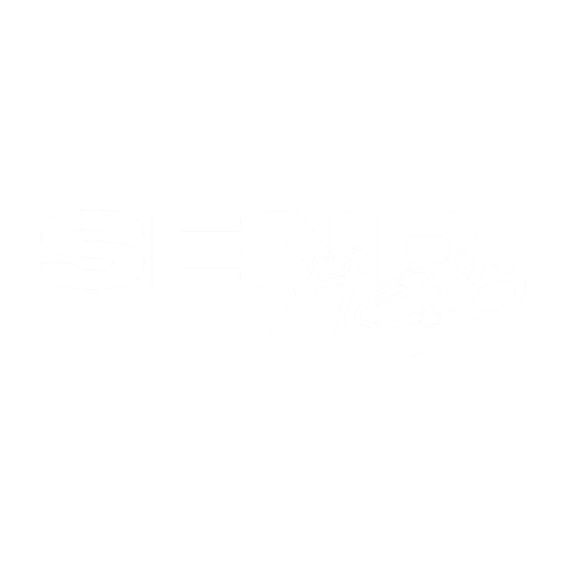 SEND HELP STICK LETTER STICKER
