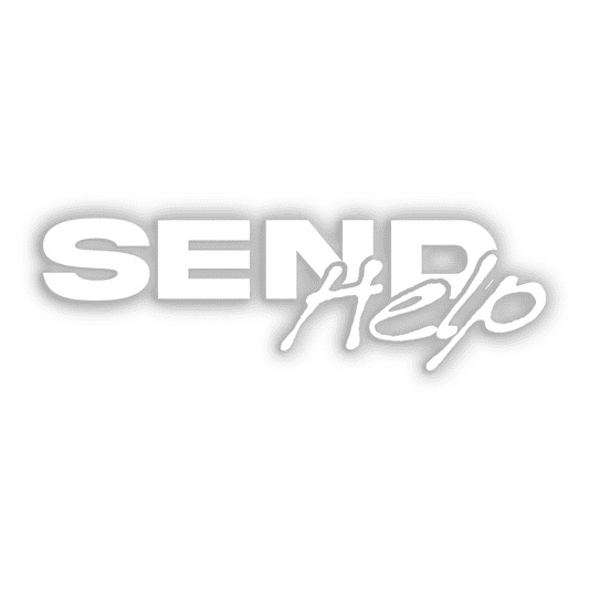 SEND HELP STICK LETTER STICKER