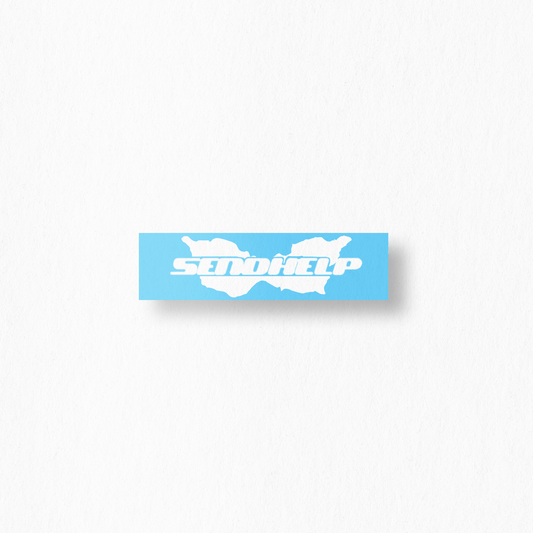 SEND HELP BUTTERFLY STICKER